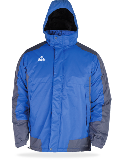 PARKA AZUL ROYAL/GRIS