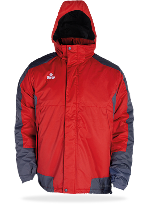 PARKA ROJA/GRIS
