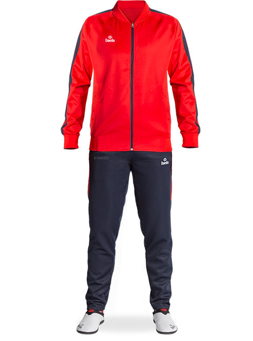 CHANDAL SLIM FIT ROJO/AZUL