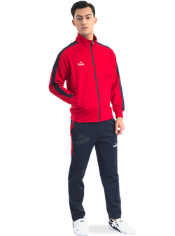 CHÁNDAL SLIM FIT CUELLO ROJO/AZUL