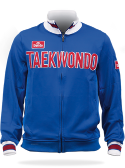 CHAQUETA SLIM TAEKWONDO AZUL ROYAL