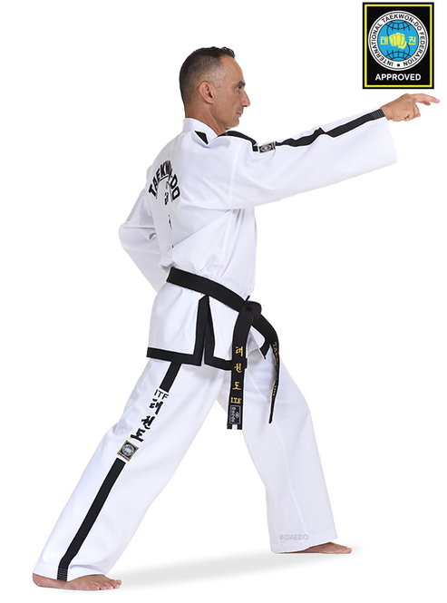 ITF APPROVED DOBOK “ULTRA” (HI-TECH) BLACK BELT INSTRUCTOR