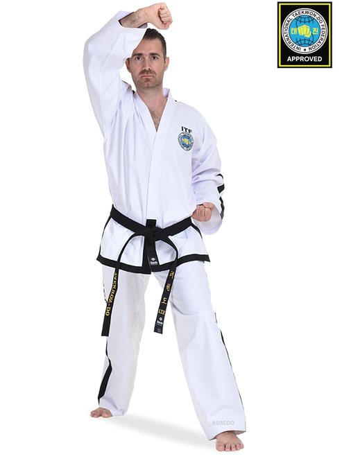 ITF APPROVED DOBOK “ULTRA” (HI-TECH) BLACK BELT INSTRUCTOR
