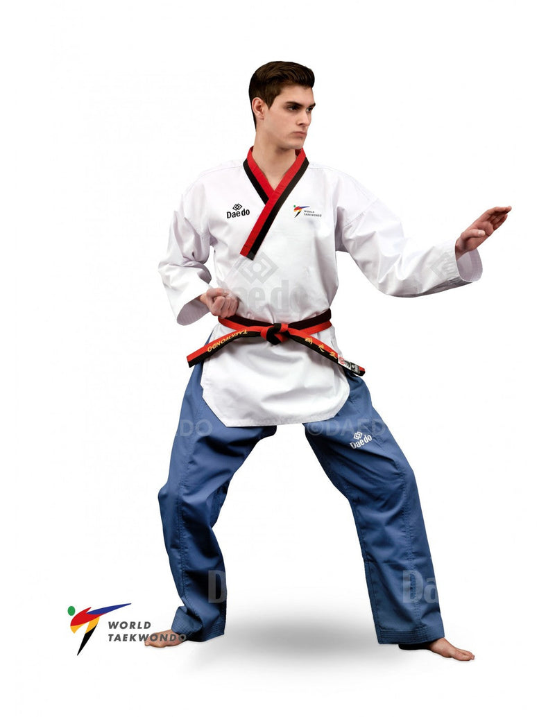 Chip Petición incidente Dobok Poomsae POOM Hombre - Kimono de taekwondo Marca Dae Do | Combat Sport  Shop – The Combat Sport Shop